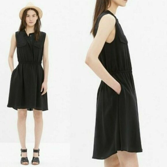 MADEWELL Journey Silk Shirt Dress NWT - Picture 8 of 9